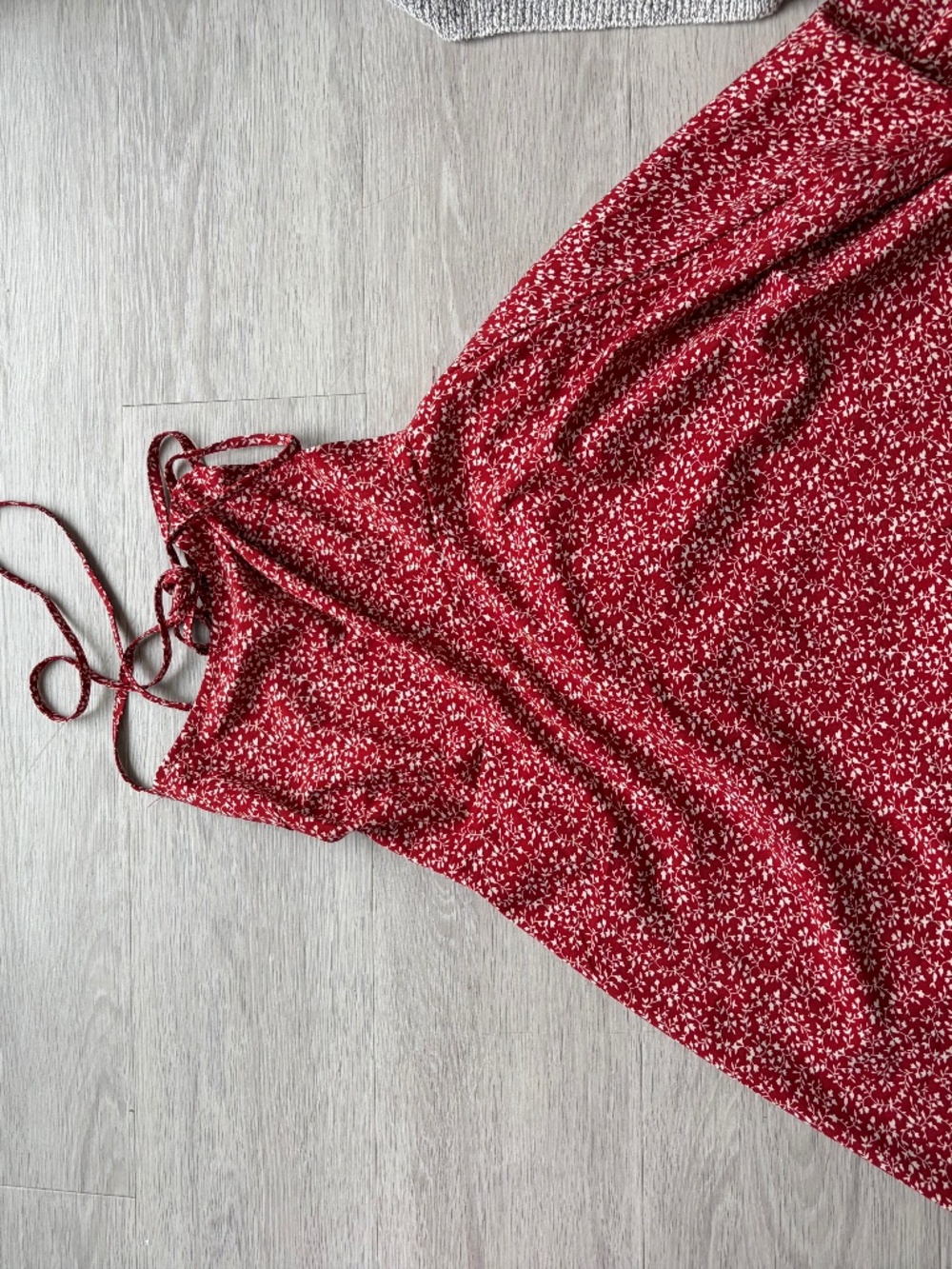 Red summer dress